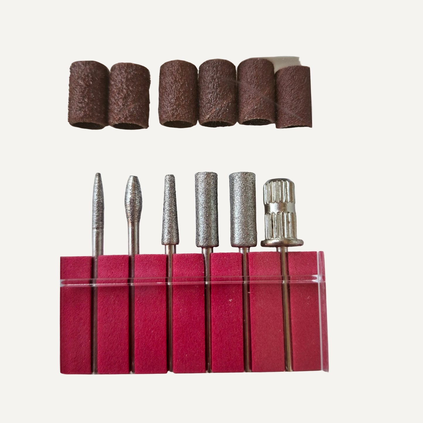 Gratis starterset freesbitjes inclusief bij nagelfrees - diamant bitjes en schuurrolletjes