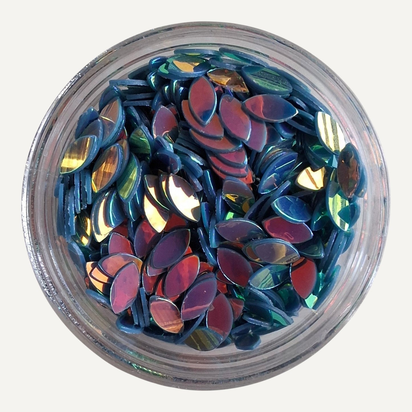 Nail Art Drop Paillettes 11 Blauw AB