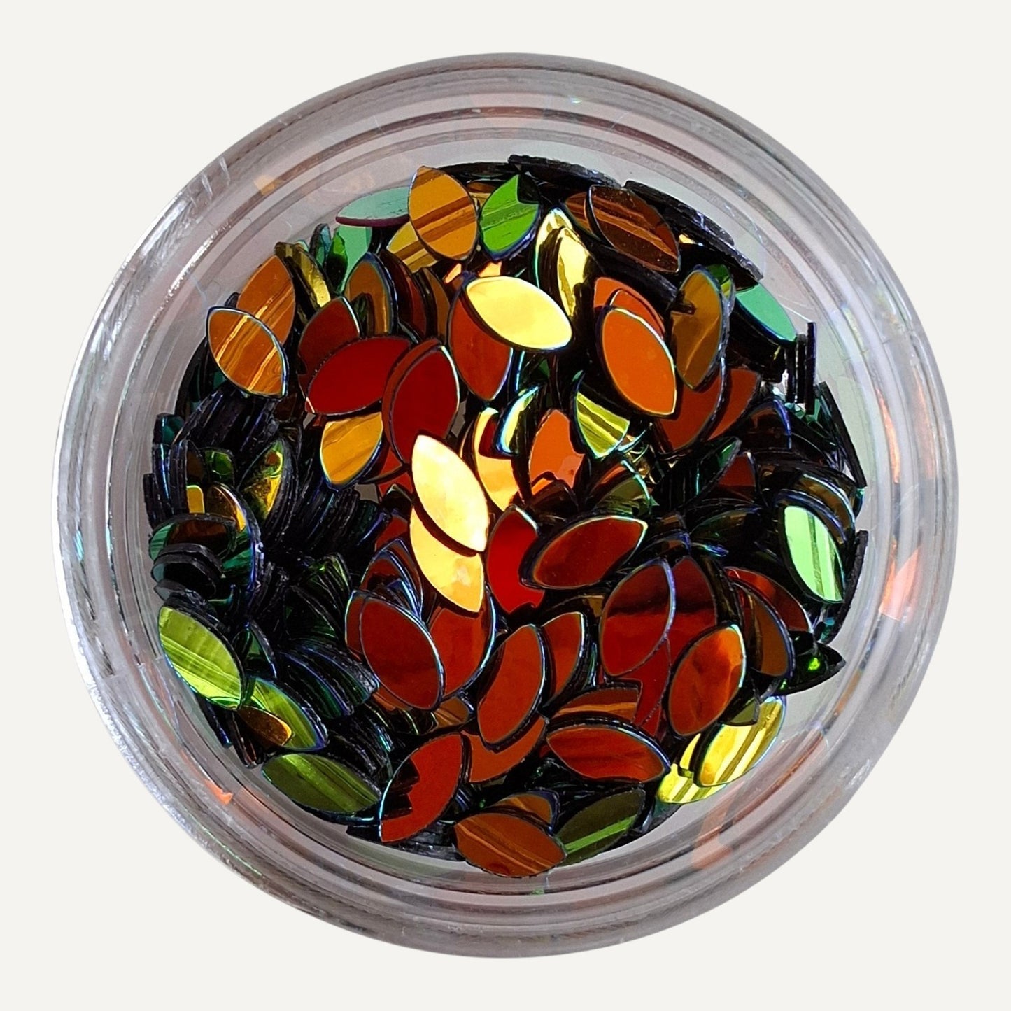 Nail Art Drop Paillettes 9 Zwart AB
