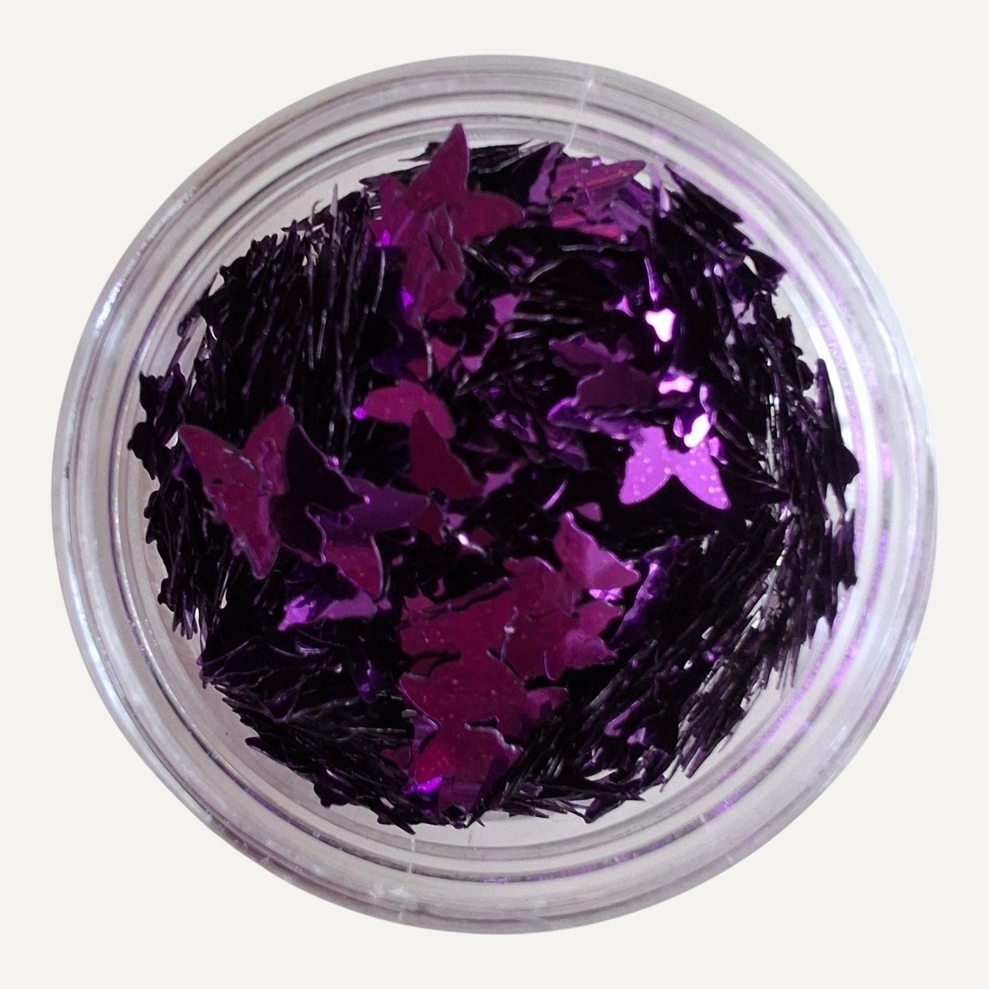 Nail Art Vlinder Paillettes 24 Paars