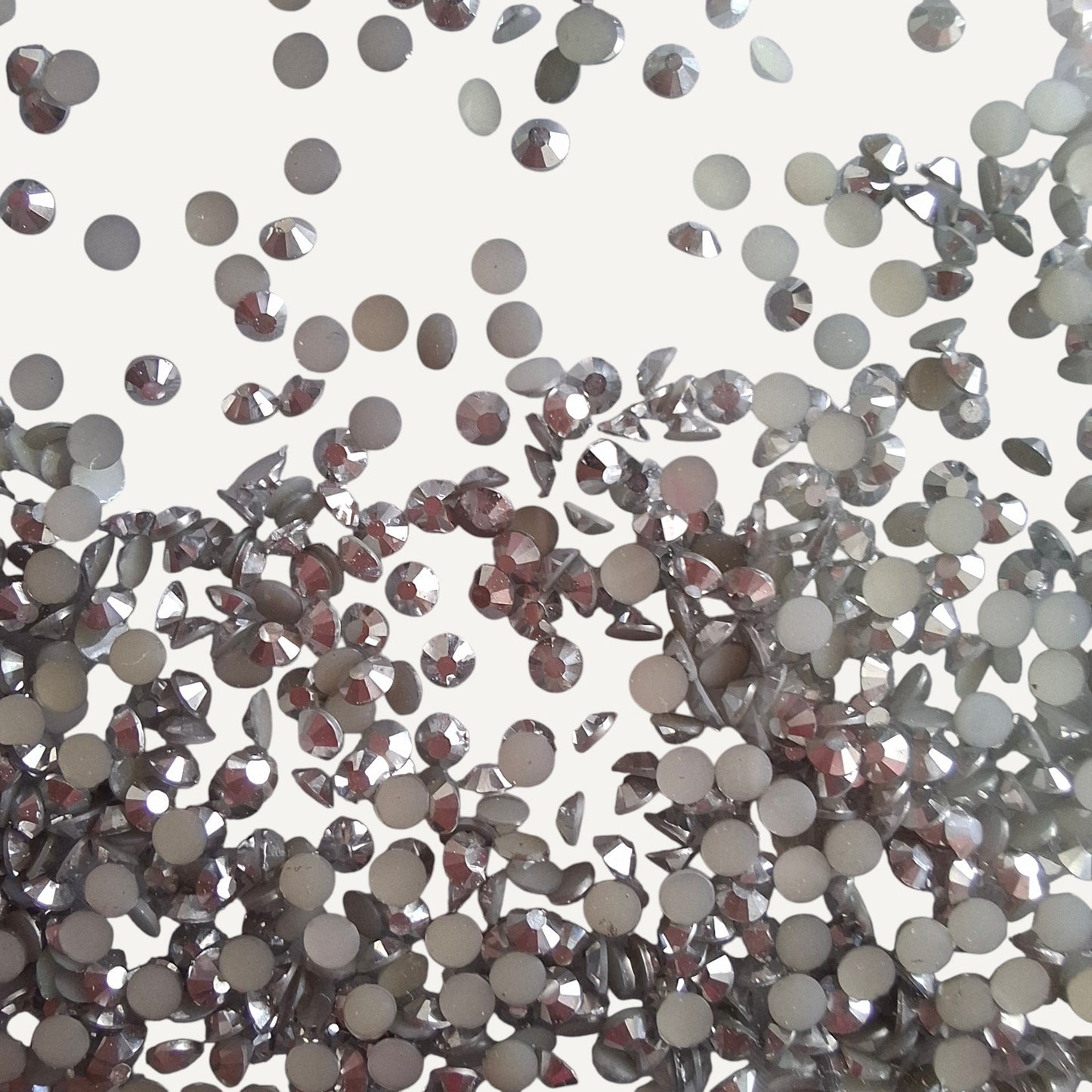 Acryl Strass Steentjes Zilver 2mm