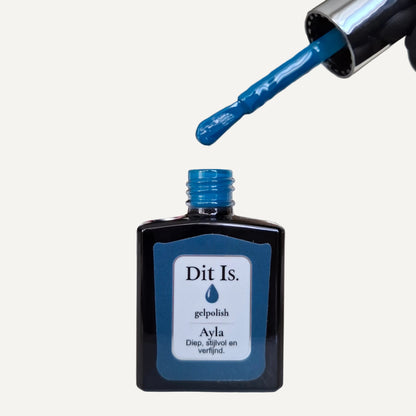 Dit Is. Gelpolish Ayla – Diep Petrolblauw | 15 ml
