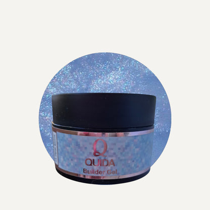 Quida Builder Gel 014 - Opal Shine Blauw - 30 gr