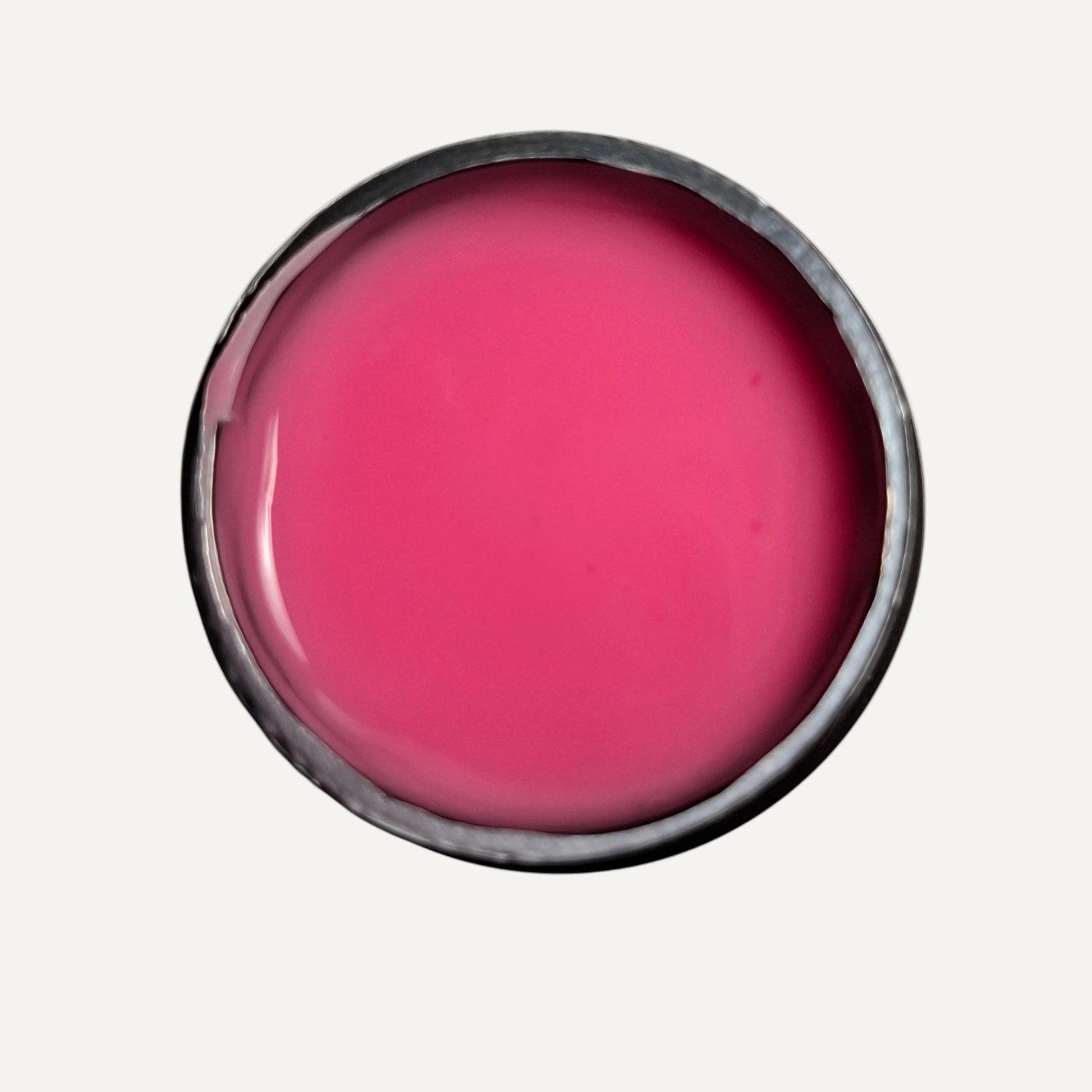Quida Brush on Builder 8 Golden Shell 15gr - pot open bovenaanzicht met intens warm fuchsia-roze brush on builder gel textuur