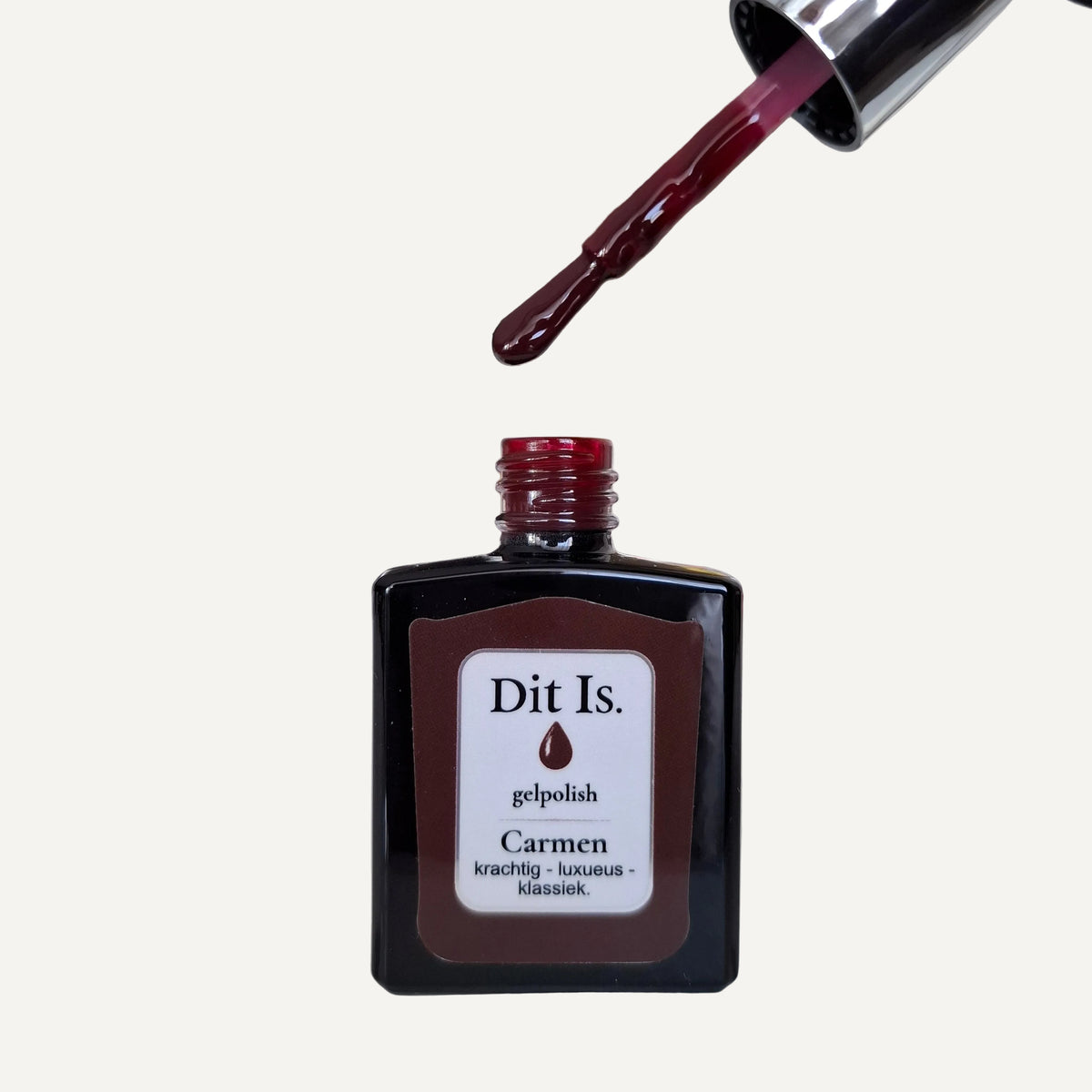 Dit Is. Gelpolish Carmen – Donker Bordeauxrood | 15 ml