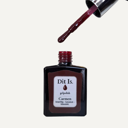 Dit Is. Gelpolish Carmen – Donker Bordeauxrood | 15 ml