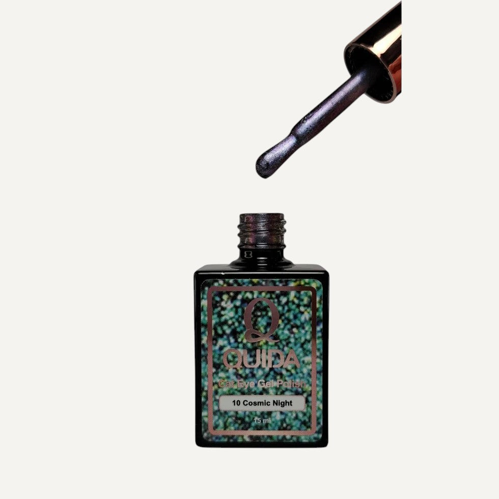 Quida Cat Eye Gel Polish 10 - Cosmic Night Paars - 15 ml