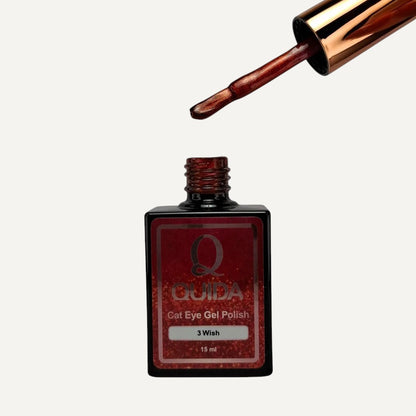 Quida Cat Eye Gel Polish 3 - Wish Rood - 15 ml