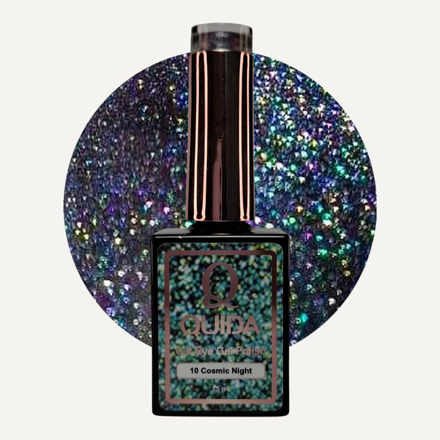 Quida Cat Eye Gel Polish 10 - Cosmic Night Paars - 15 ml
