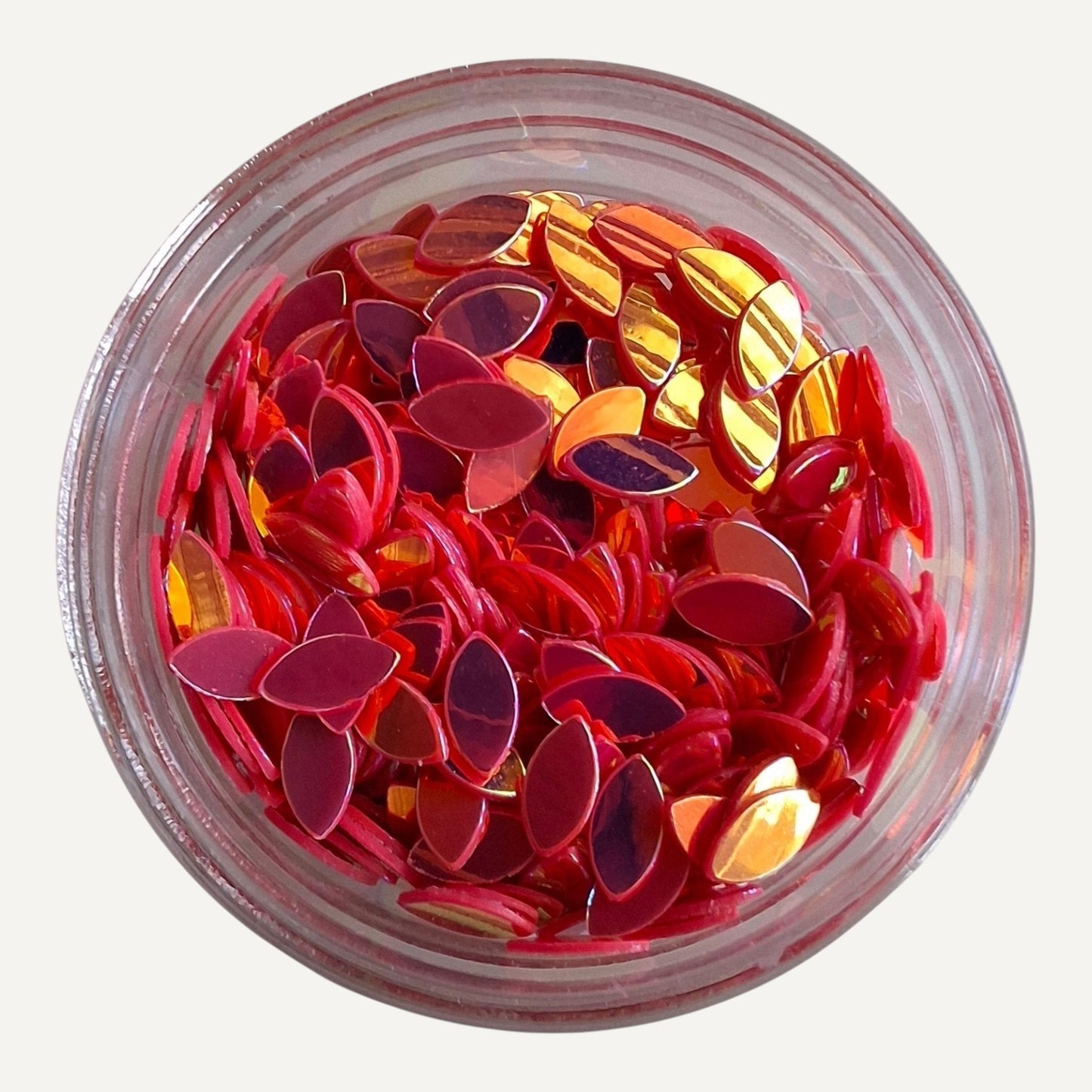 Nail Art Drop Paillettes 1 Rood AB