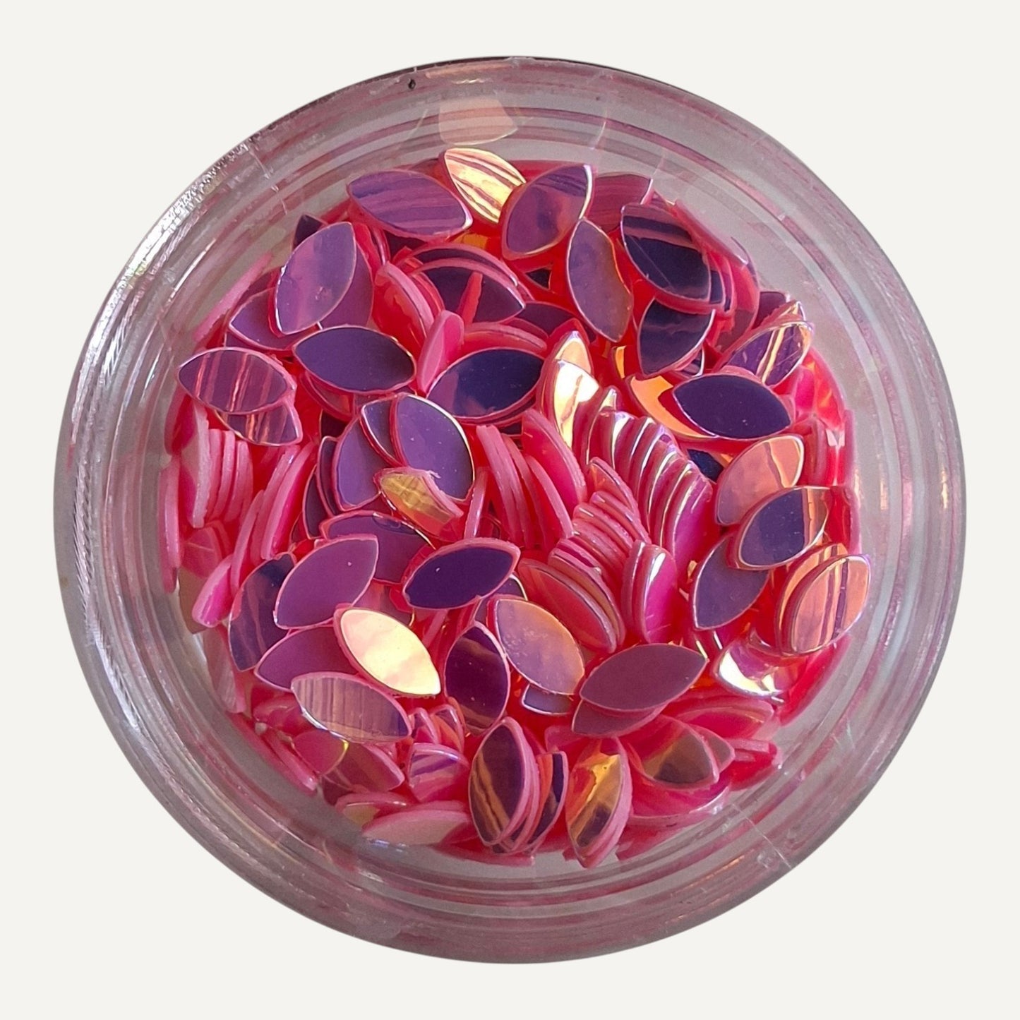 Nail Art Drop Paillettes 6 Roze Paars AB