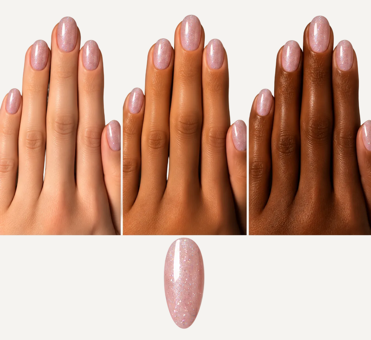 Dit Is. Glitter Gelpolish Elske Rosénude 15 ml