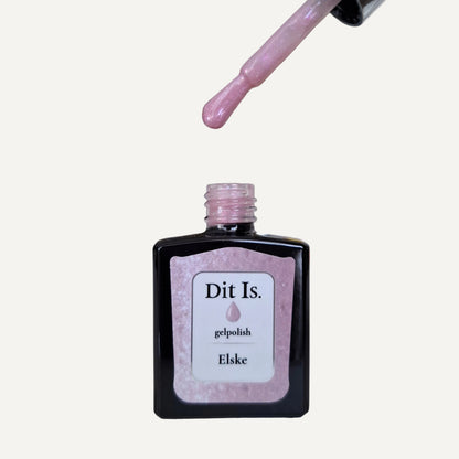 Dit Is. Glitter Gelpolish Elske Rosénude 15 ml