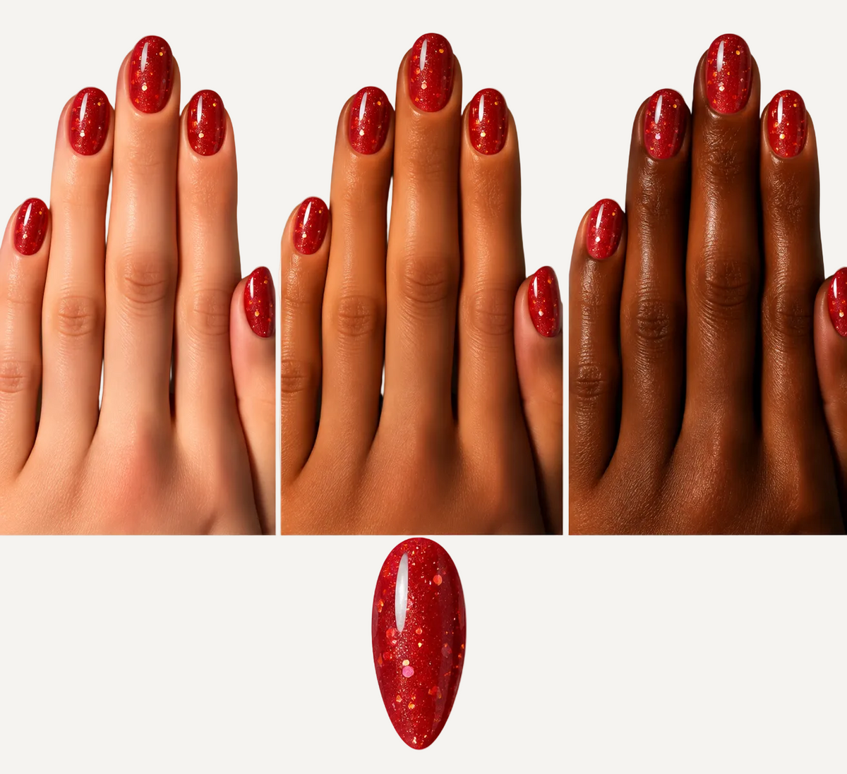 Dit Is. Glitter Gelpolish Fabienne Vlamrood 15 ml