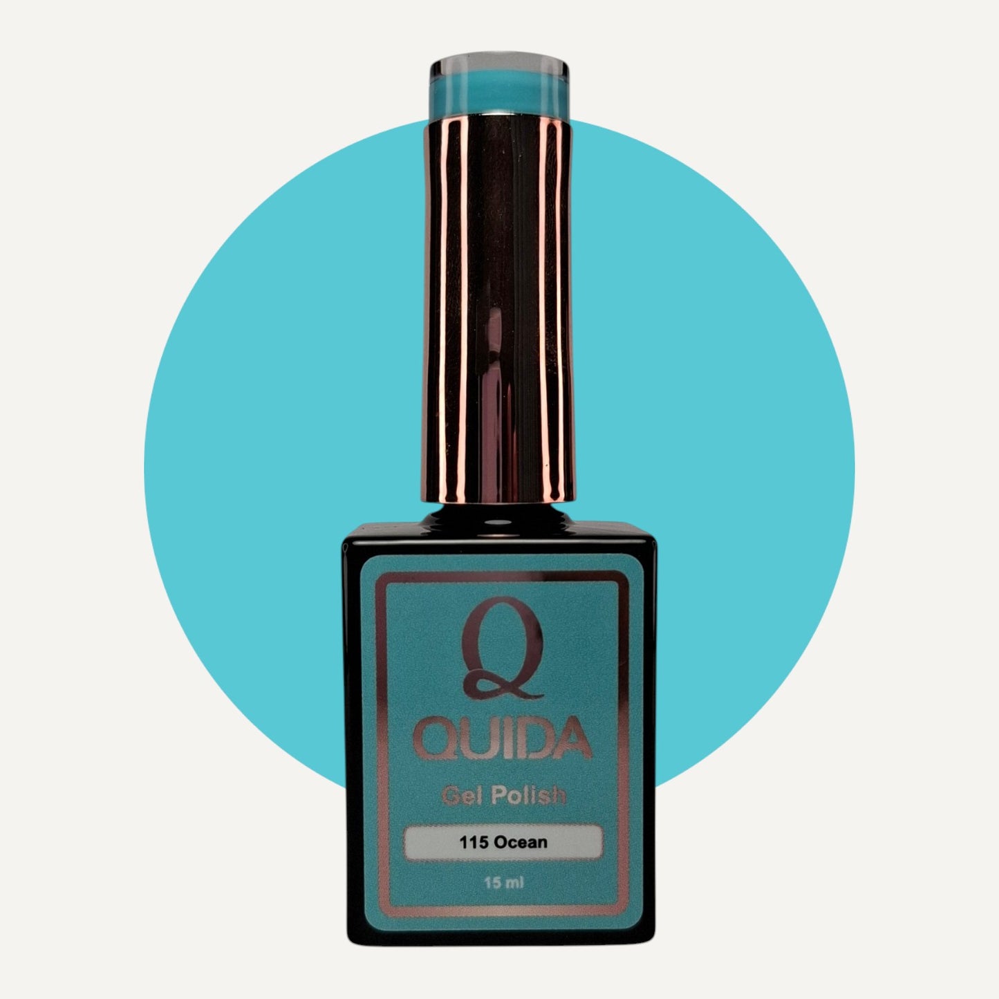 Quida Gel Polish 115 - Ocean Turquoise - 15 ml