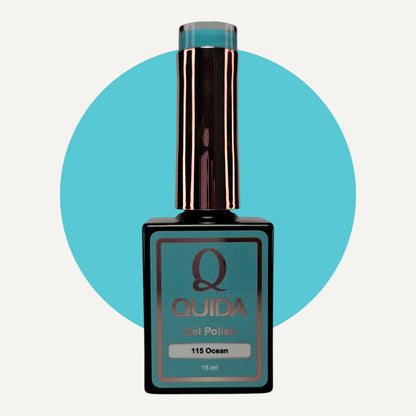 Quida Gel Polish 115 - Ocean Turquoise - 15 ml