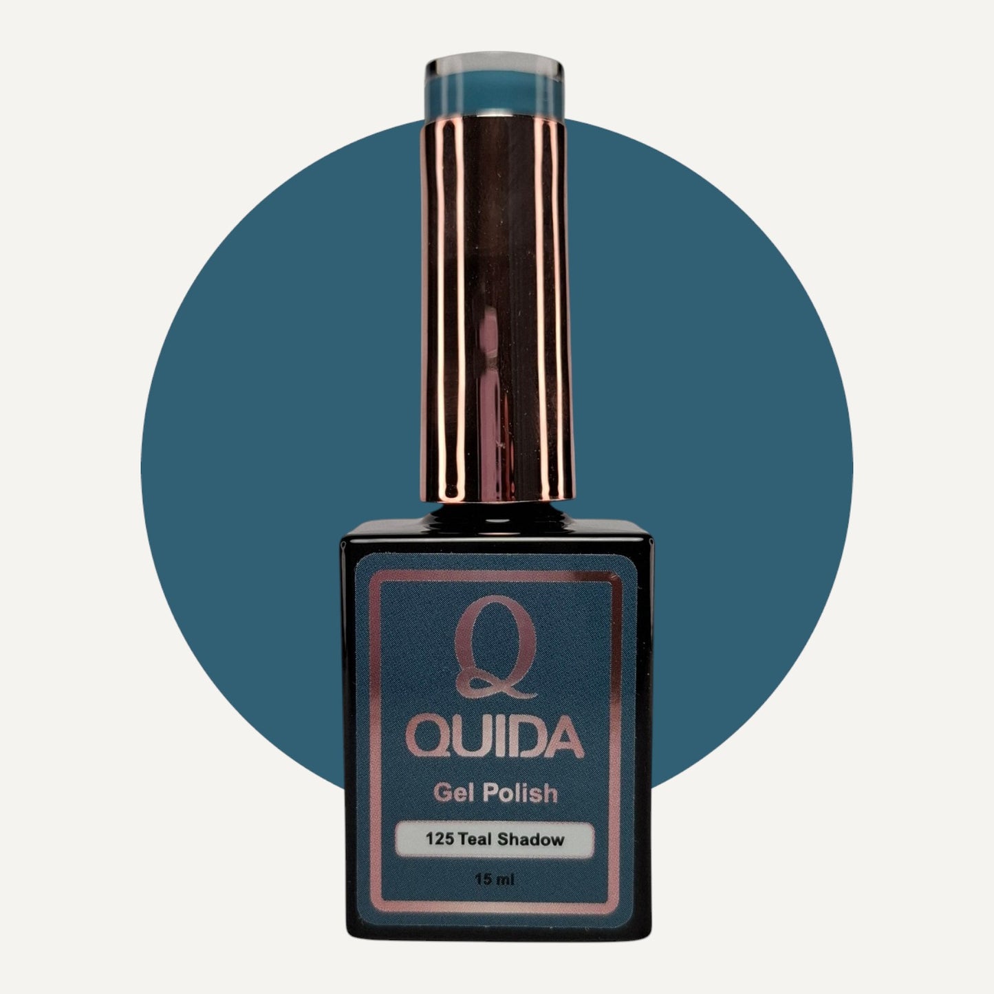 Quida Gel Polish 125 - Teal Shadow Blauw-Groen - 15 ml