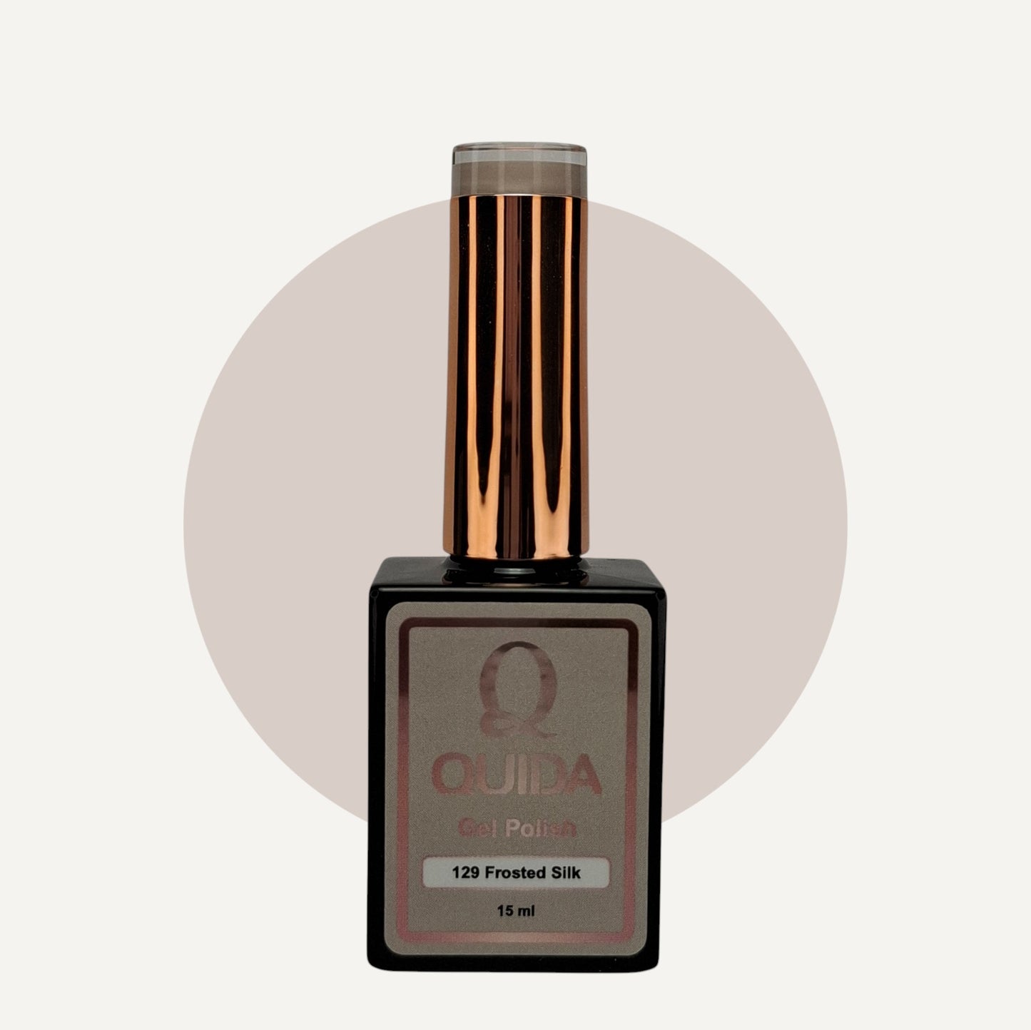 Quida Gel Polish 129 - Frosted Silk Nude - 15 ml