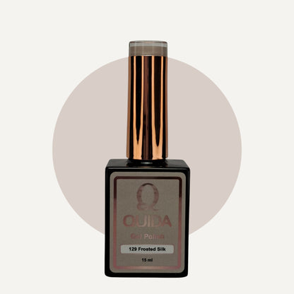 Quida Gel Polish 129 - Frosted Silk Nude - 15 ml