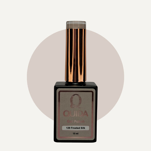 Quida Gel Polish 129 - Frosted Silk Nude - 15 ml