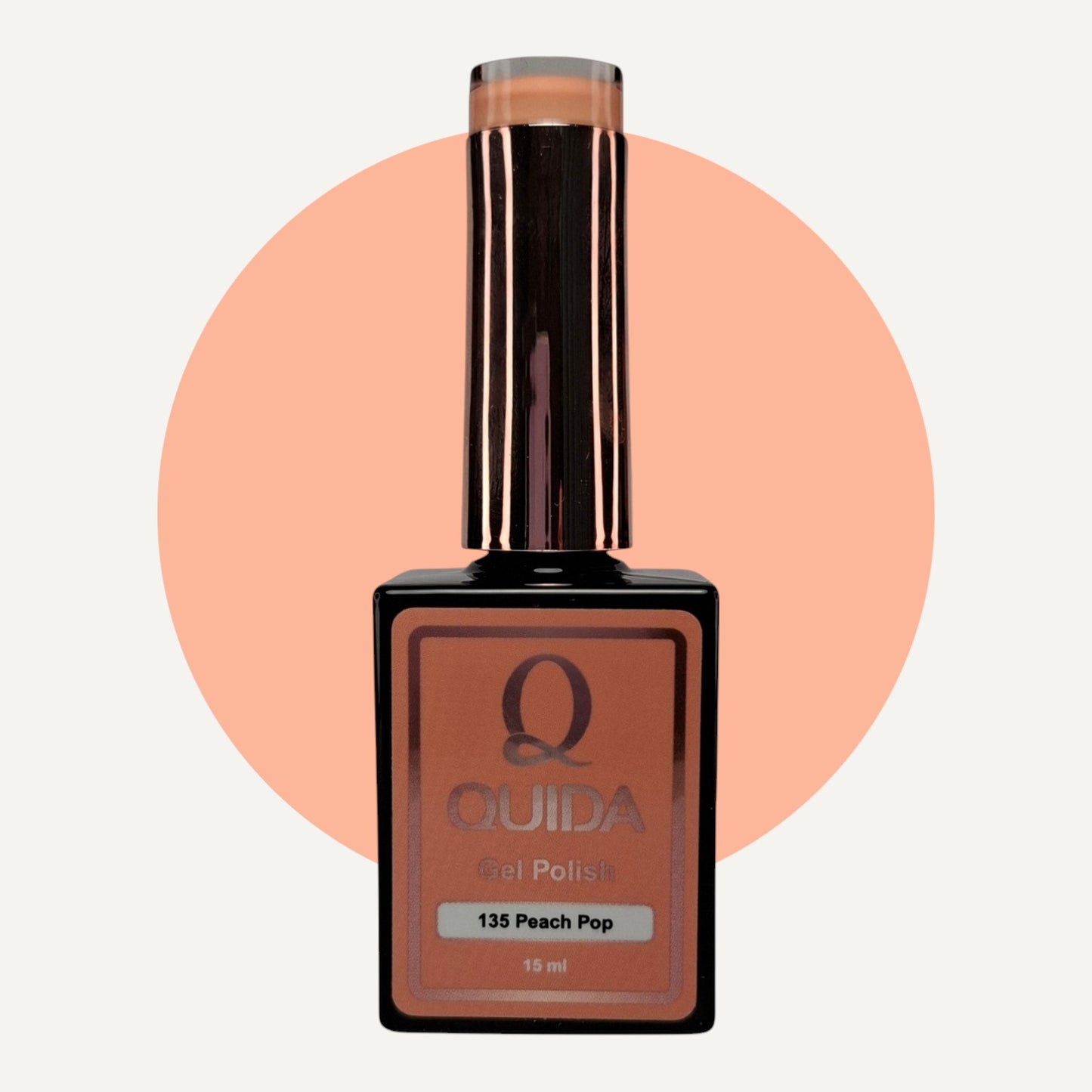 Quida Gel Polish 135 - Peach Pop Oranje - 15 ml