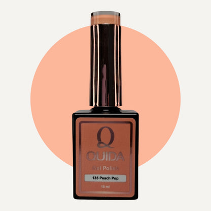 Quida Gel Polish 135 - Peach Pop Oranje - 15 ml