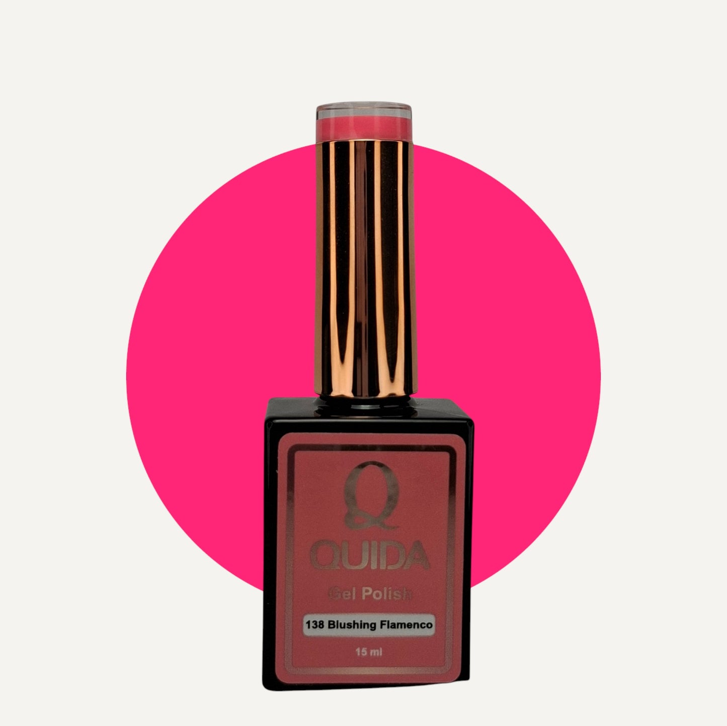 Quida Gel Polish 138 - Blushing Flamenco Koraalroze - 15 ml