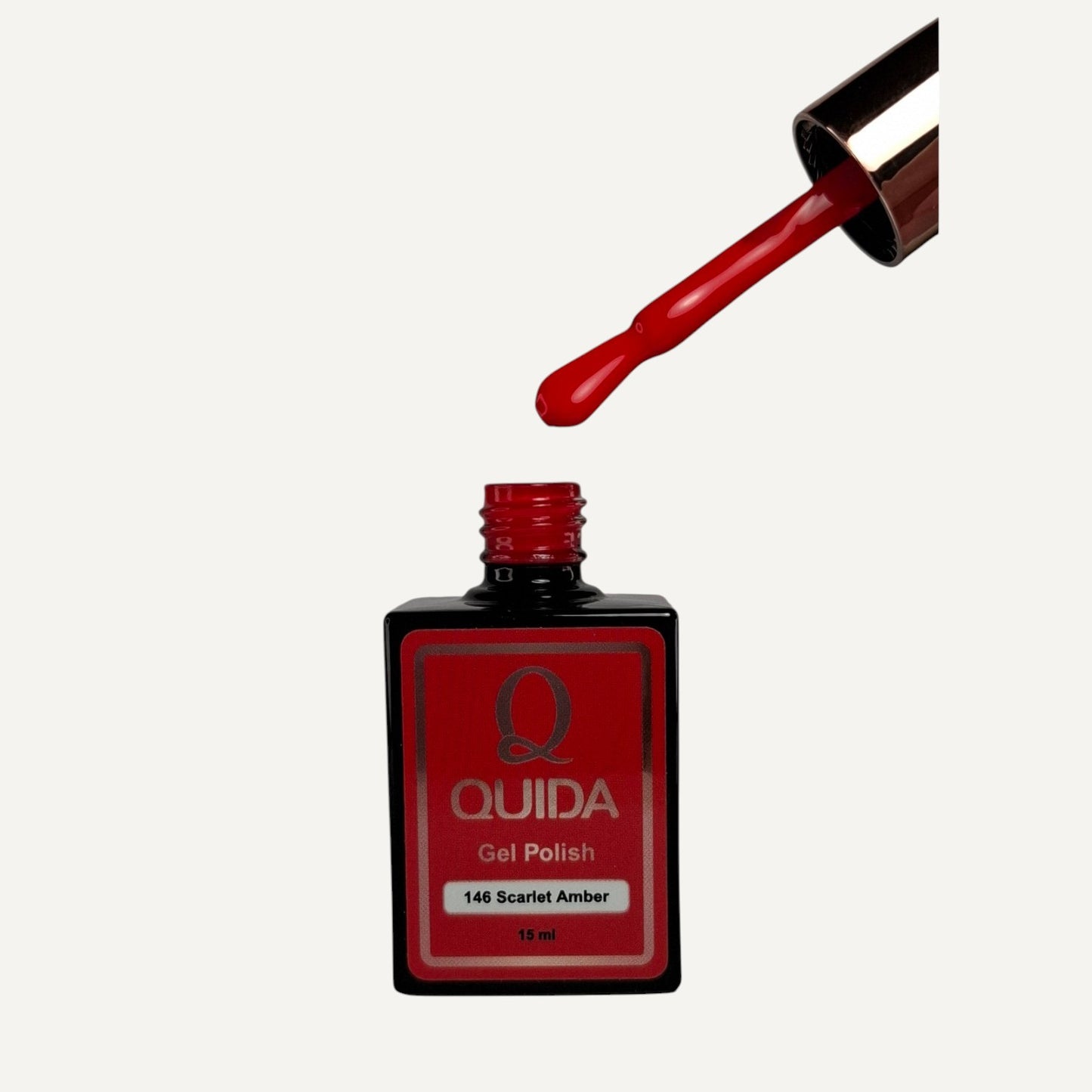 Quida Gel Polish 146 - Scarlet Amber Rood - 15 ml