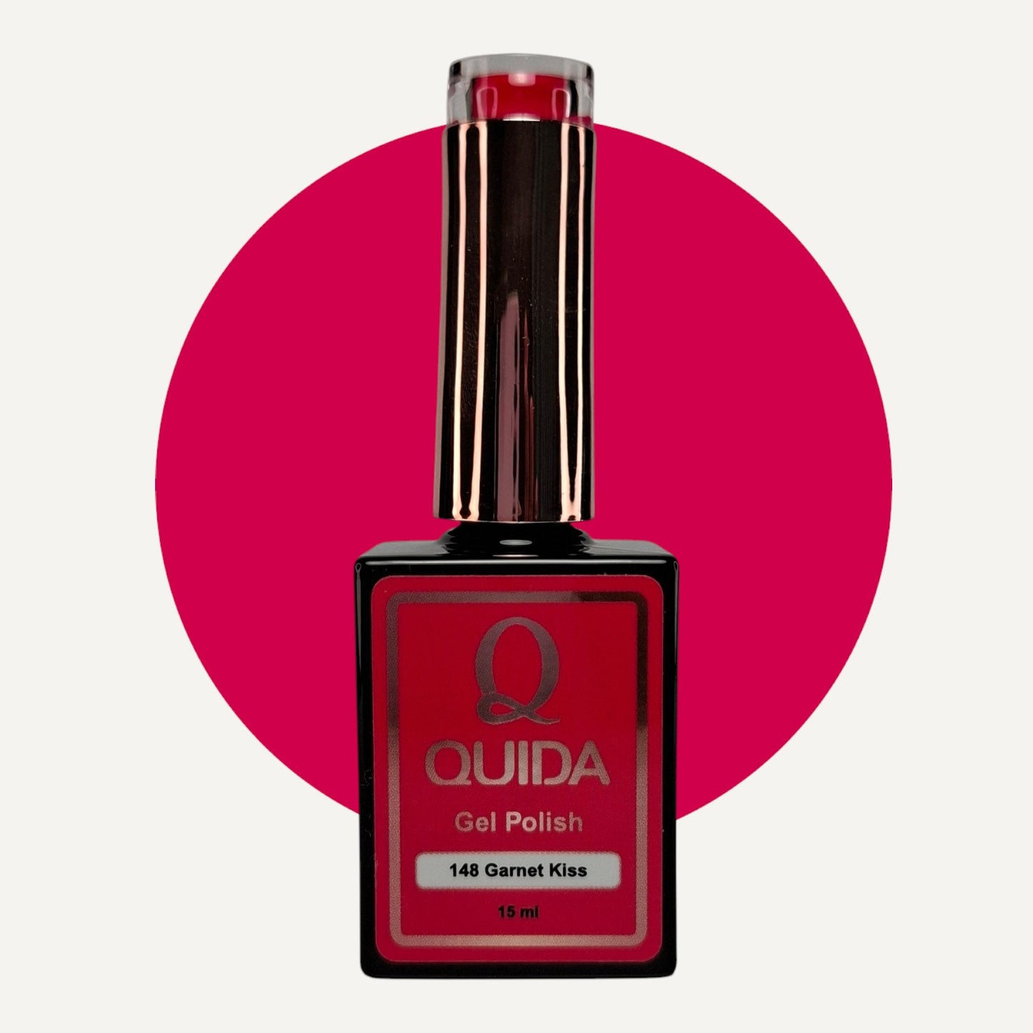 Quida Gel Polish 148 - Garnet Kiss Rood - 15 ml