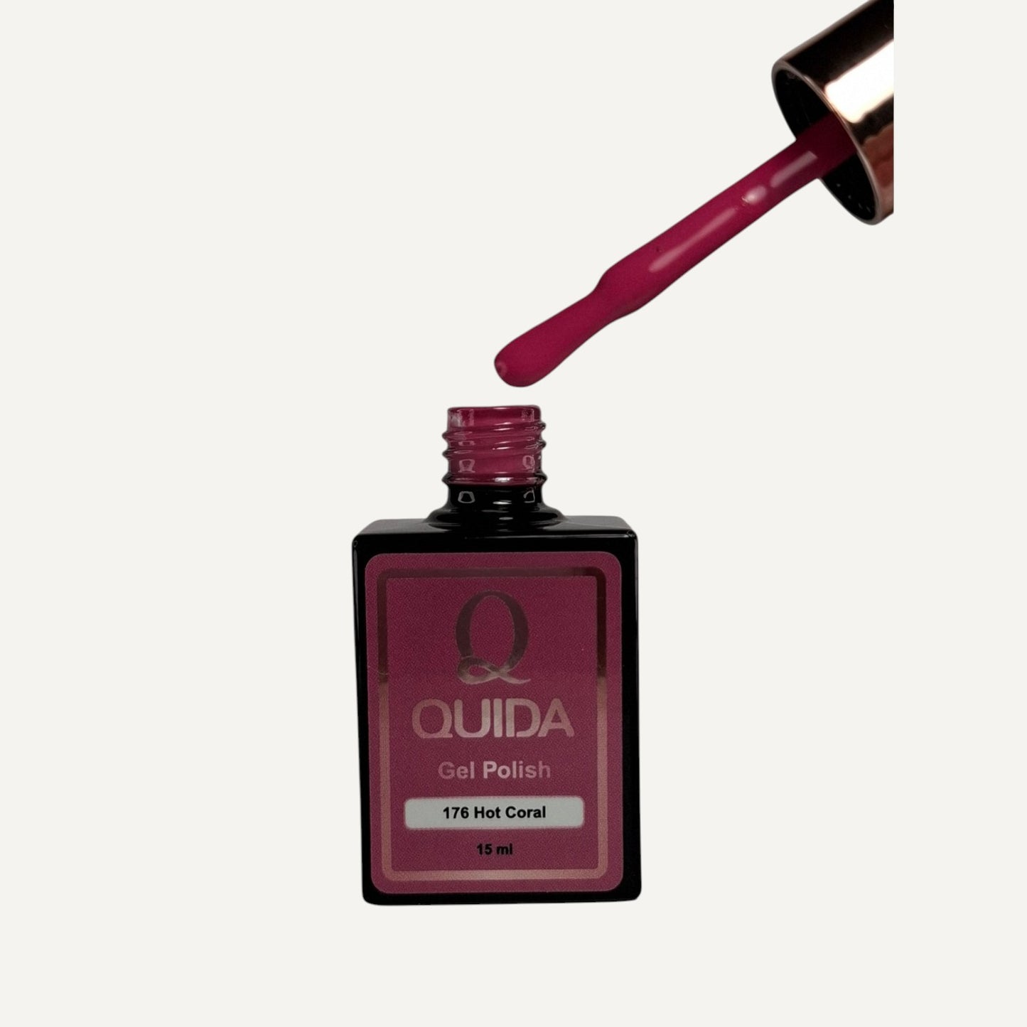 Quida Gel Polish 176 - Hot Coral Paars - 15 ml