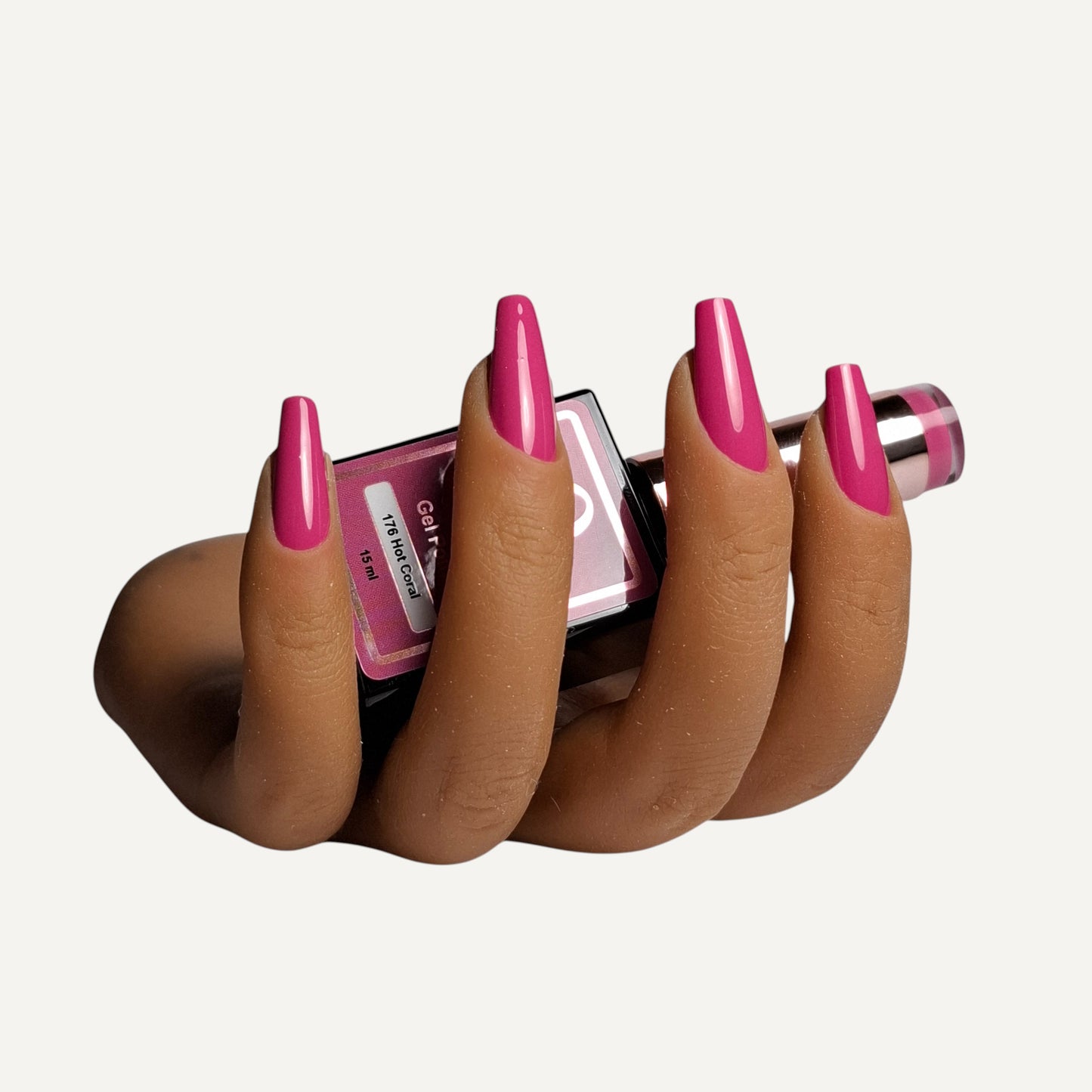 Quida Gel Polish 176 - Hot Coral Paars - 15 ml