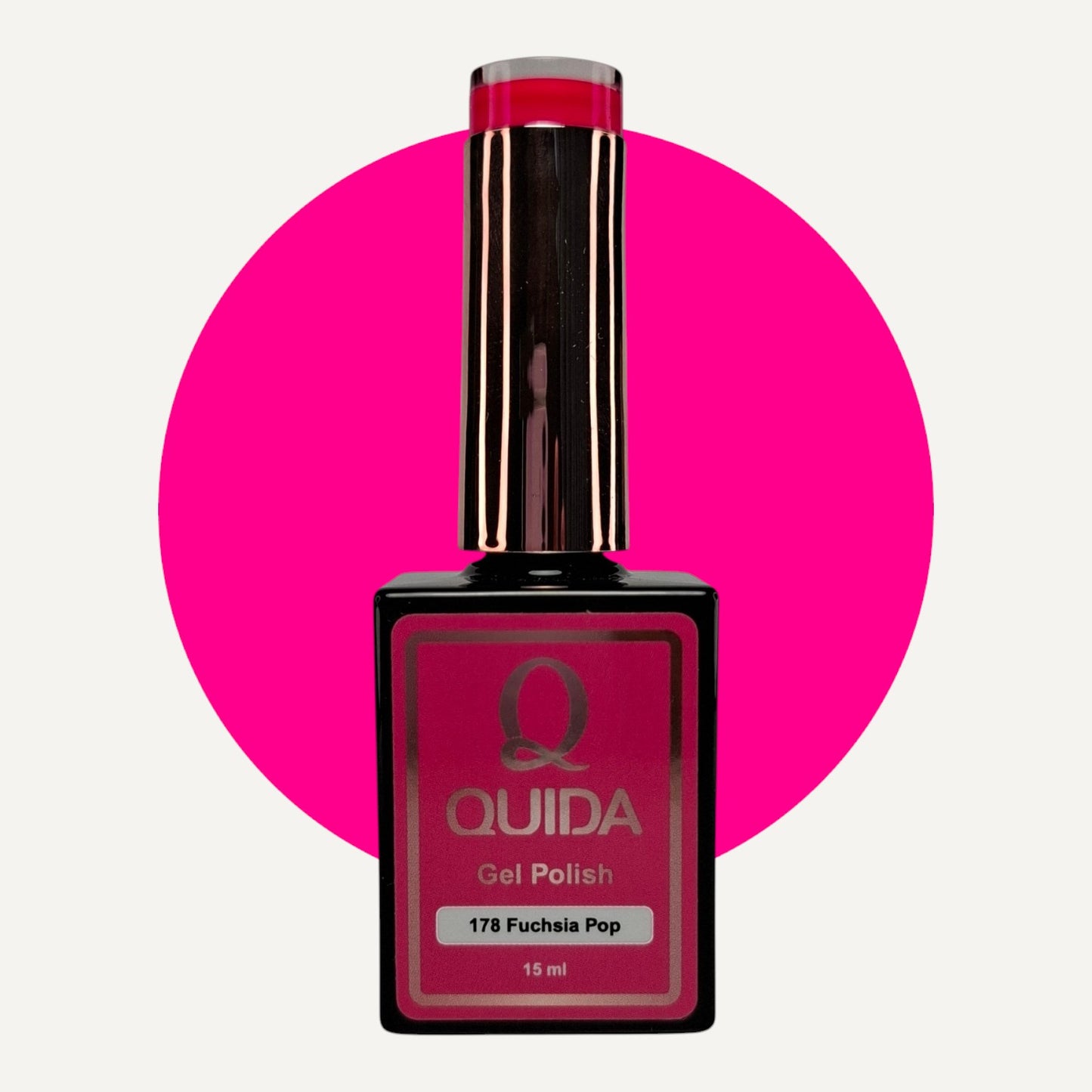 Quida Gel Polish 178 - Fuchsia Pop Roze - 15 ml