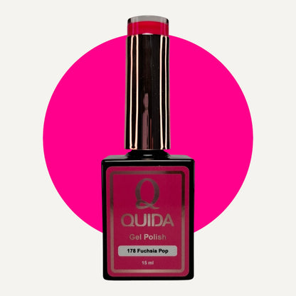 Quida Gel Polish 178 - Fuchsia Pop Roze - 15 ml