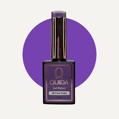 Quida Gel Polish 186 - Fresh Purple Paars - 15 ml