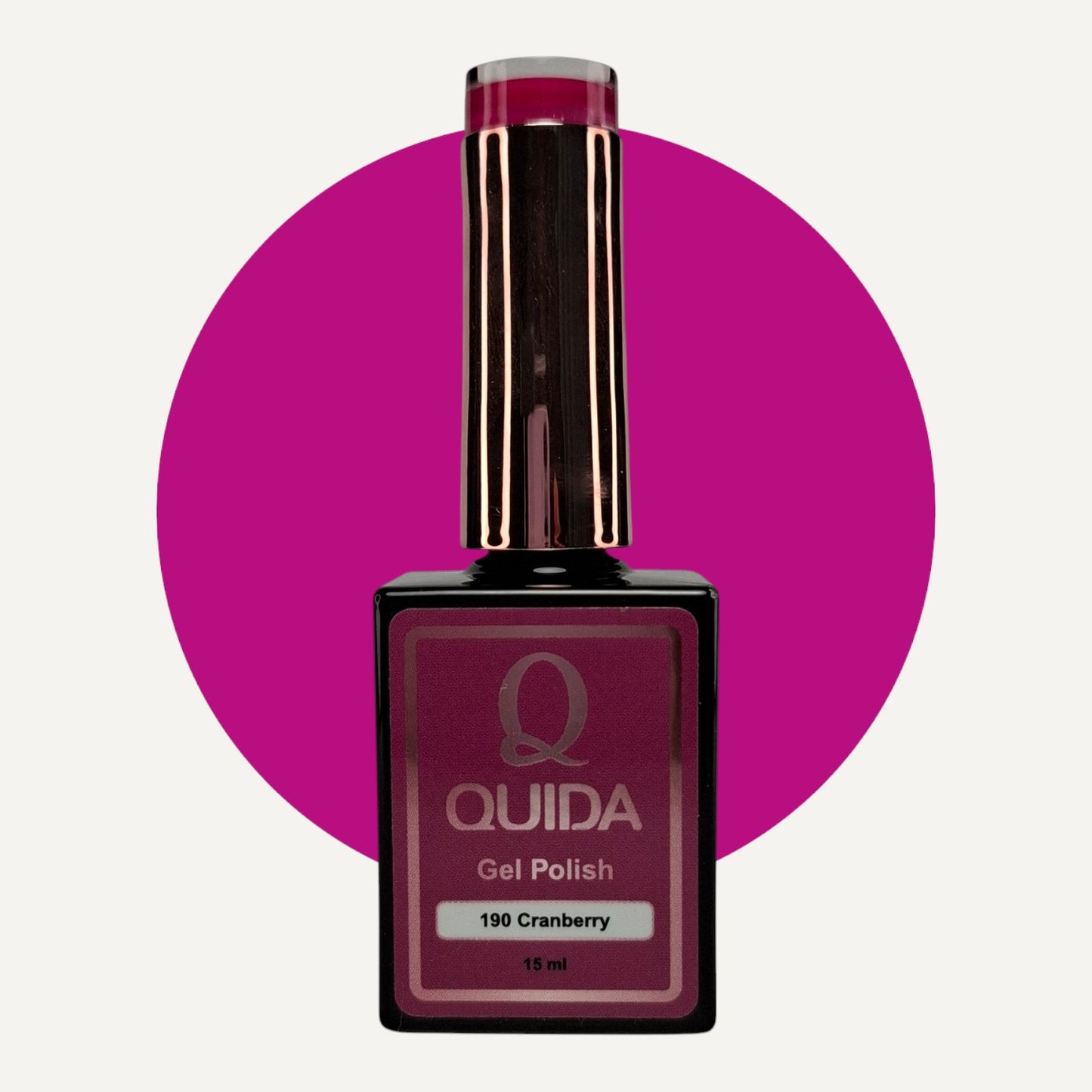 Quida Gel Polish 190 - Cranberry Paars - 15 ml