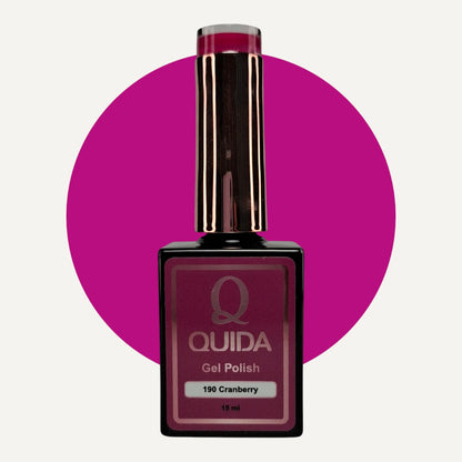 Quida Gel Polish 190 - Cranberry Paars - 15 ml