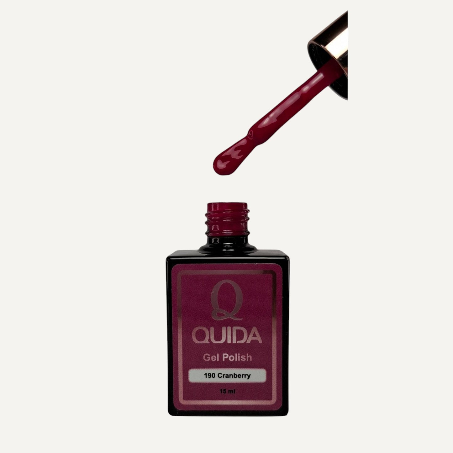Quida Gel Polish 190 - Cranberry Paars - 15 ml