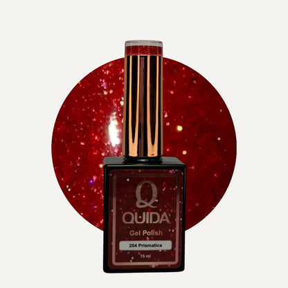 Quida Gel Polish 204 - Prismatica Rood - 15 ml