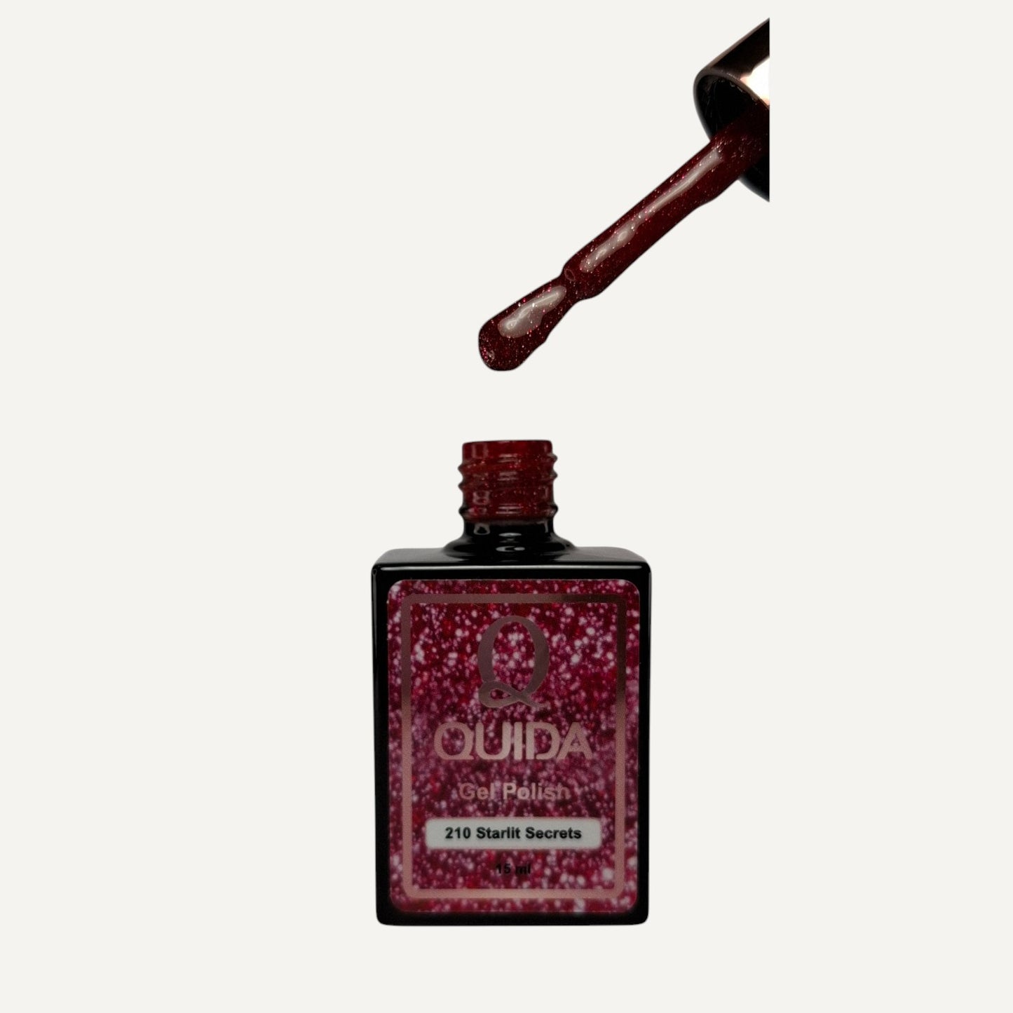 Quida Gel Polish 210 - Starlit Secret Rood - 15 ml