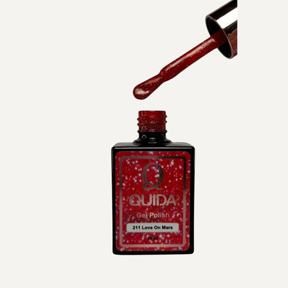Quida Gel Polish 211 - Love On Mars Rood - 15 ml