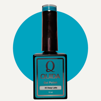 Quida Gel Polish 043 - Deep Lake Turquoise - 15 ml
