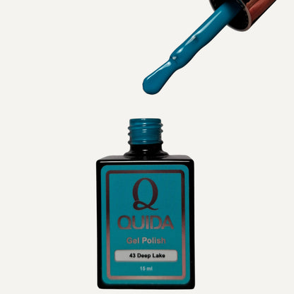 Quida Gel Polish 043 - Deep Lake Turquoise - 15 ml