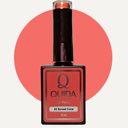 Quida Gel Polish 063 - Sunset Coral Koraal Oranje - 15 ml