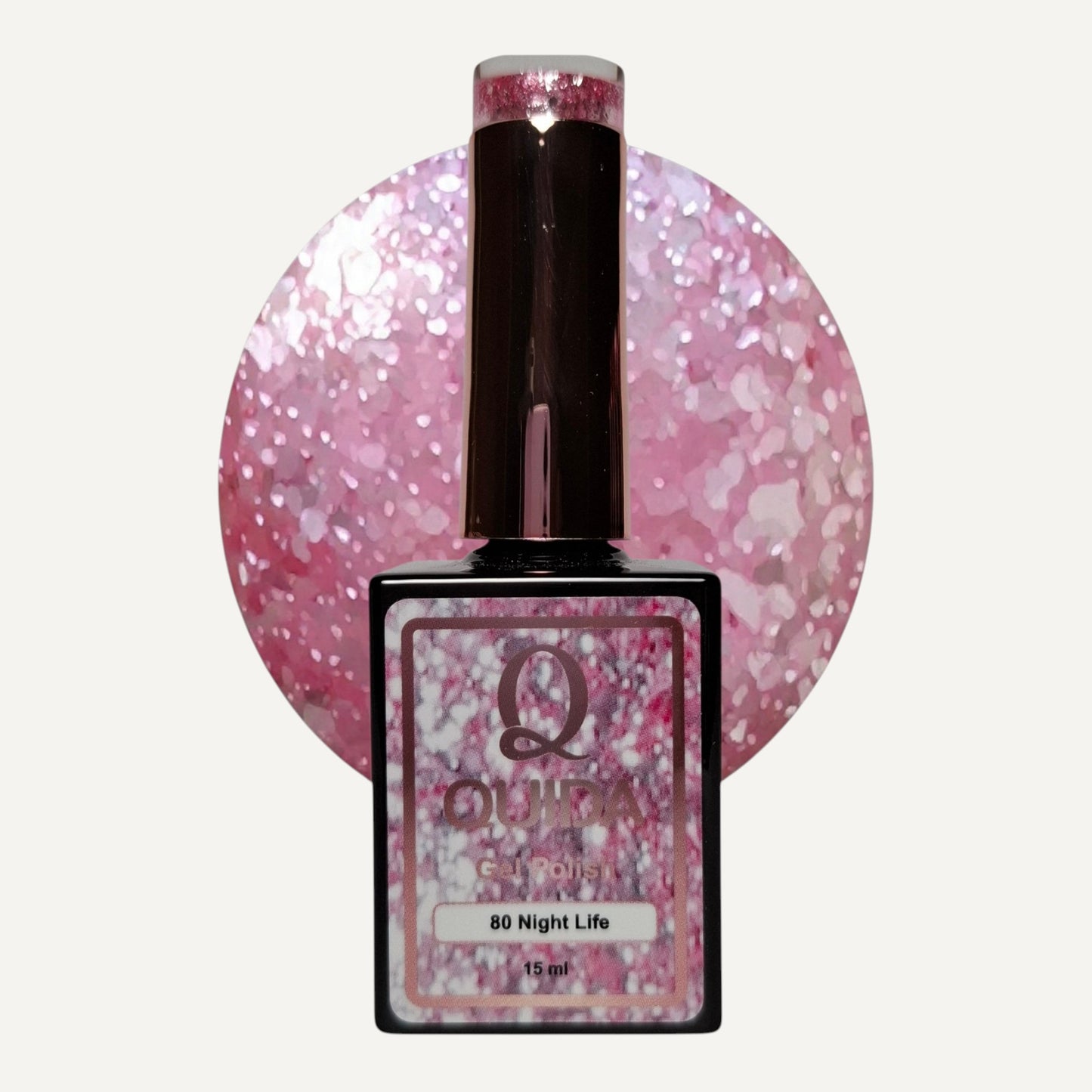 Quida Gel Polish 080 - Night Life Roze - 15 ml