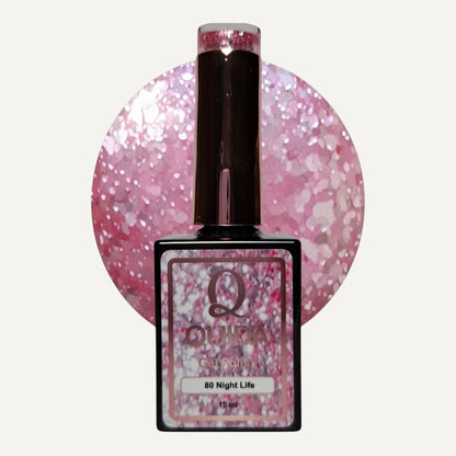 Quida Gel Polish 080 - Night Life Roze - 15 ml
