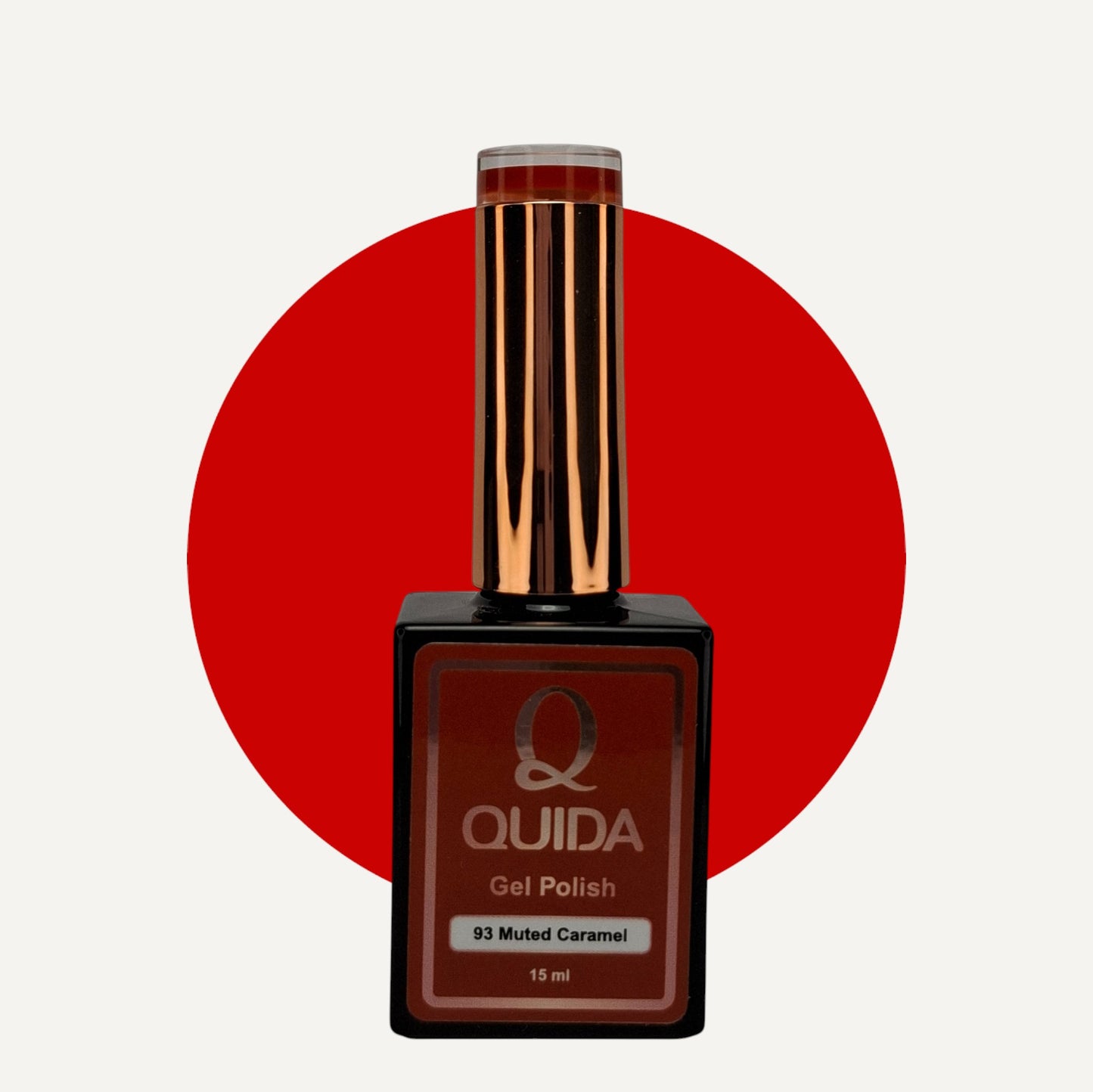 Quida Gel Polish 093 - Muted Caramel Rood Bruin - 15 ml