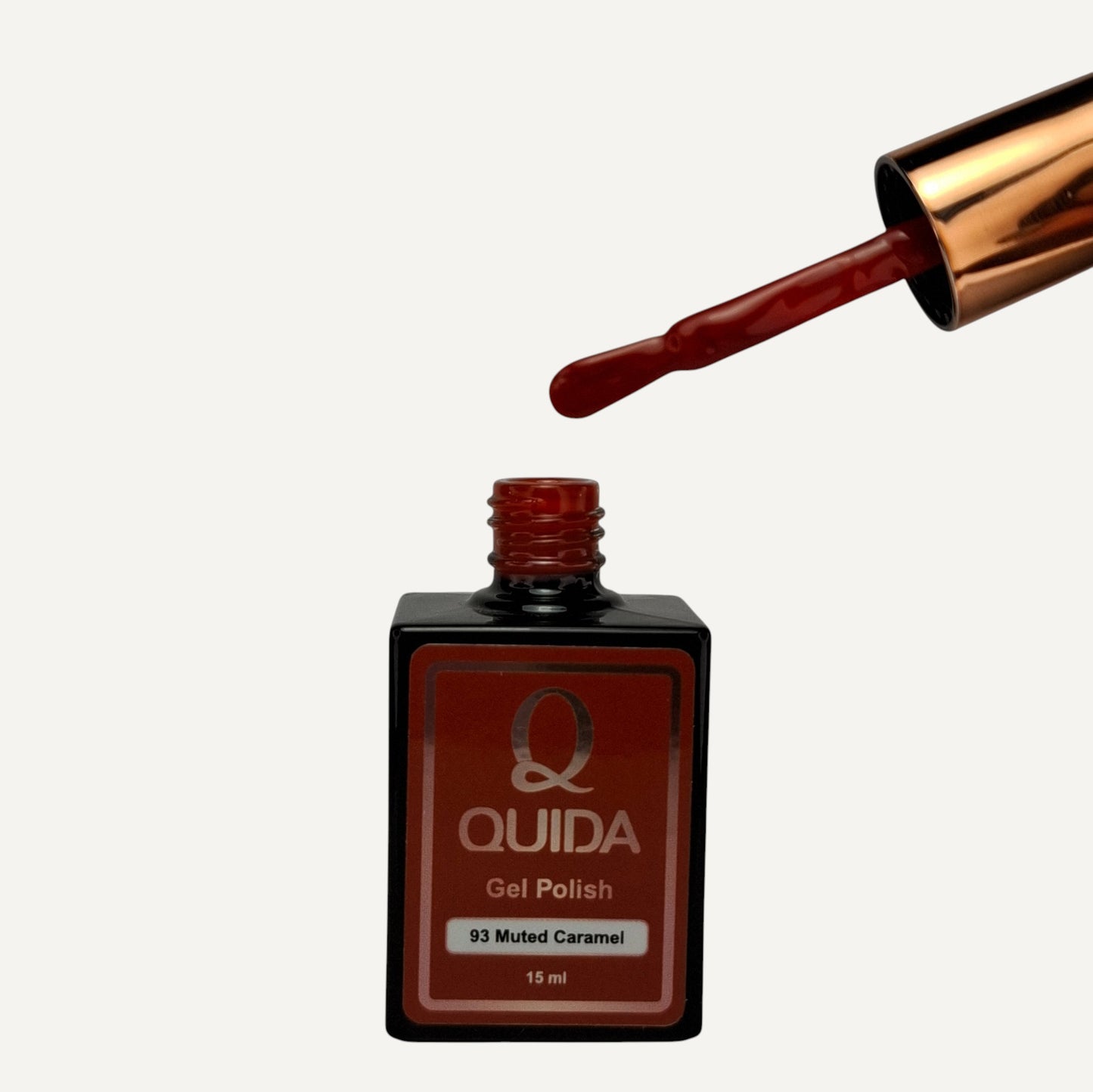 Quida Gel Polish 093 - Muted Caramel Rood Bruin - 15 ml