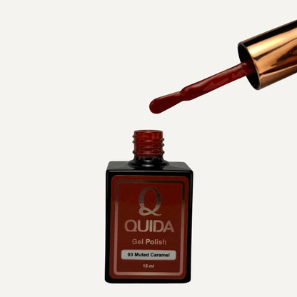 Quida Gel Polish 093 - Muted Caramel Rood Bruin - 15 ml