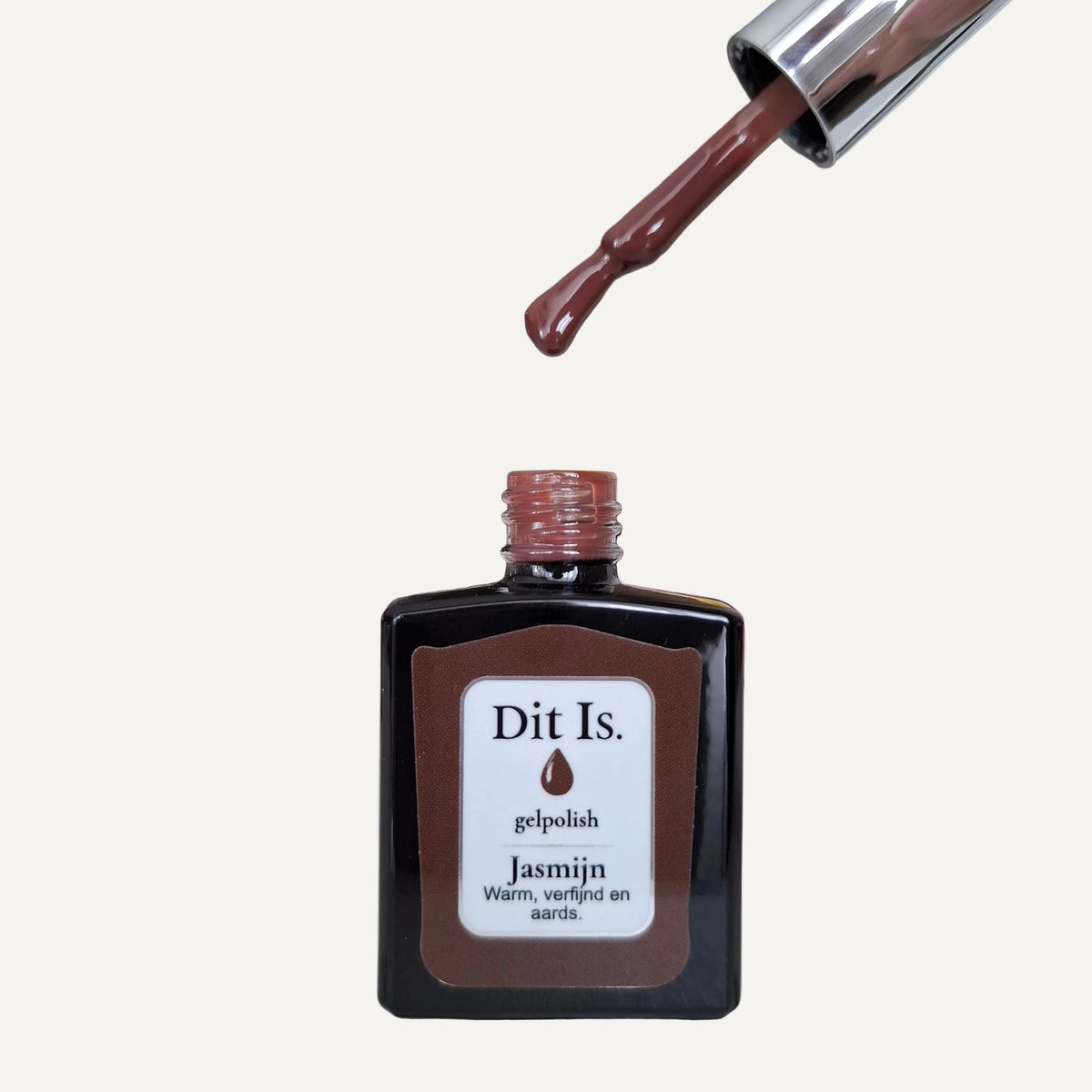 Dit Is. Gelpolish Jasmijn – Diep Warm Chocoladebruin | 15 ml
