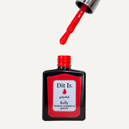Dit Is. Gelpolish Kelly – Helder Signaalrood | 15 ml